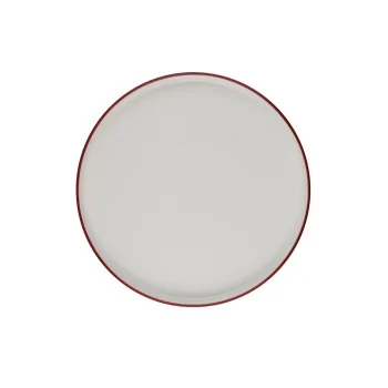 ID Fine Modest Maroon High Wall Plate 6.5 Inch - Set of 12 pcs