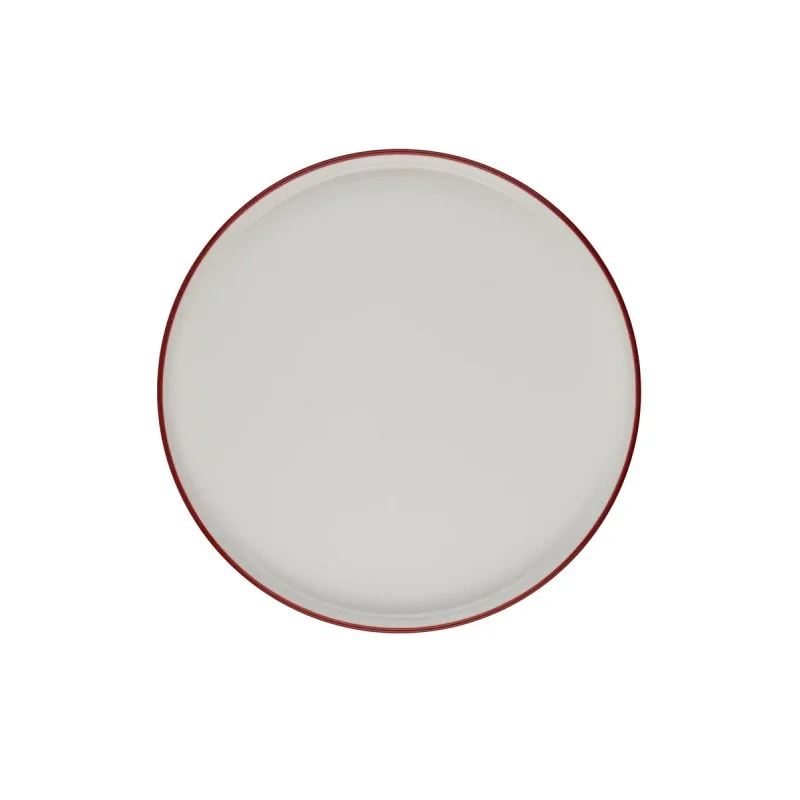 ID Fine Modest Maroon High Wall Plate – 8.27 Inch - Set of 6