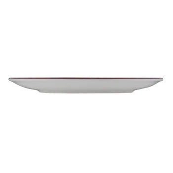 ID Fine Modest Maroon Coupe Plate – 9.8 Inch - Set of 12