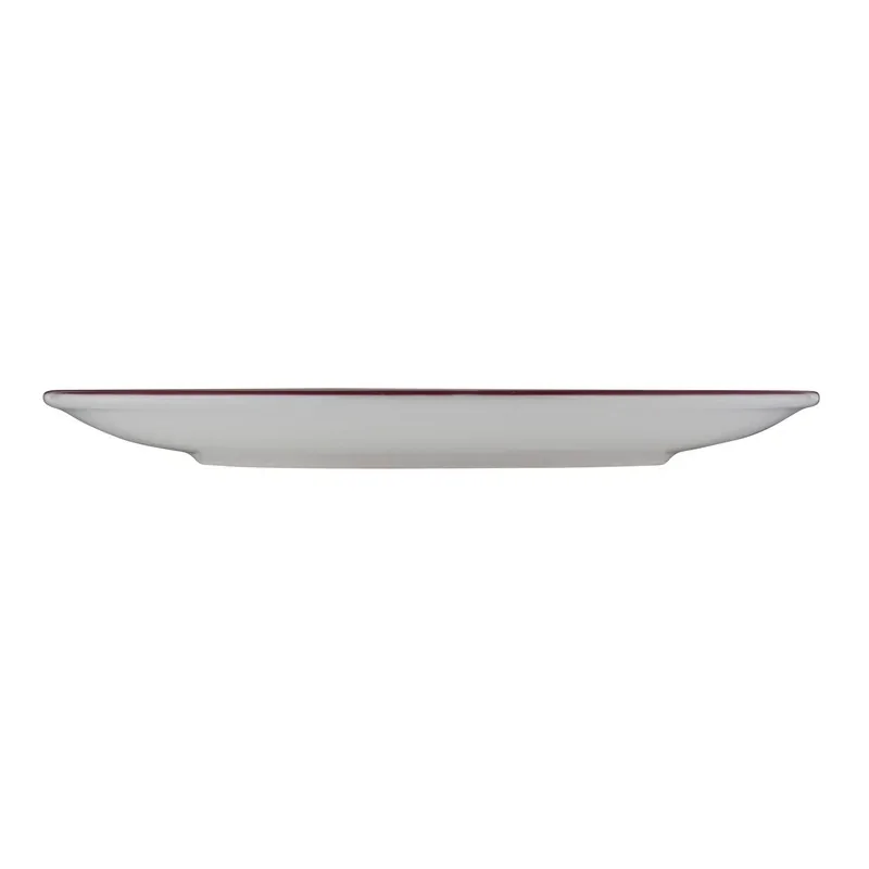 ID Fine Modest Maroon Coupe Plate – 9.8 Inch - Set of 12