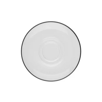ID Fine Modest Black Saucer – 6.3 Inch - Set of 12
