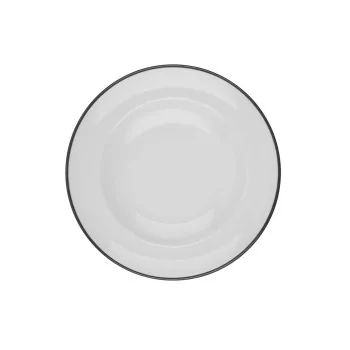 ID Fine Modest Black Oval Platter 14 x 9 Inch - Set of 6 pcs