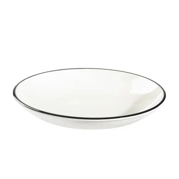 ID Fine Modest Black Deep Plate – 11.8 Inch, 65 oz - Set of 6