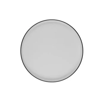 ID Fine Modest Black High Wall Plate 6.5 Inch - Set of 12 pcs