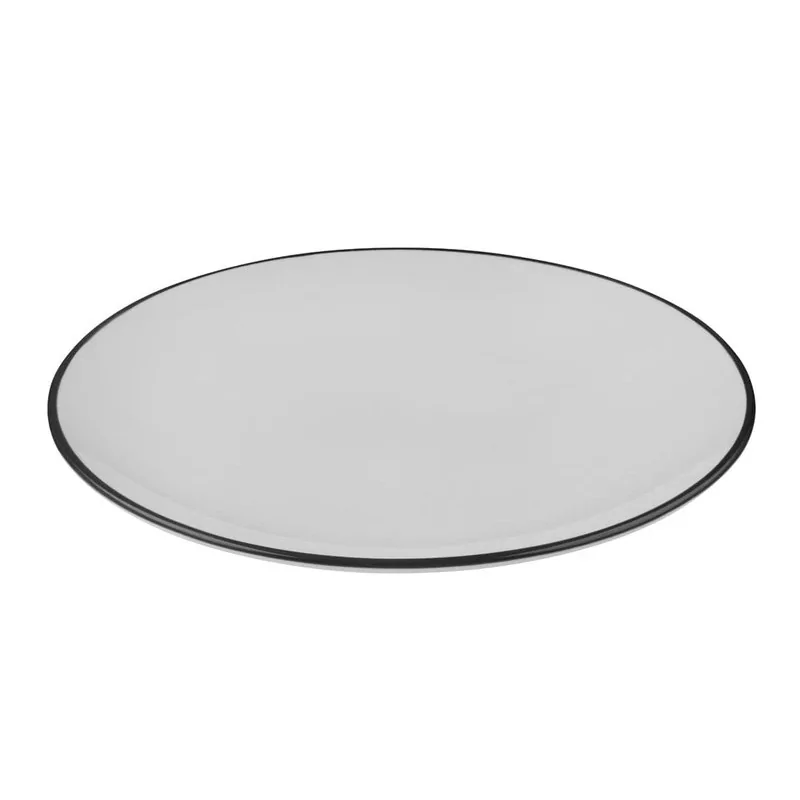 ID Fine Modest Black Coupe Plate – 10.6 Inch - Set of 12 ID Fine Modest Black Coupe Plate – 10.6 Inch - Set of 12