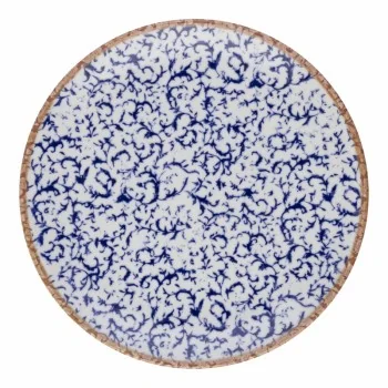 ID Fine Venecia Blue Fine China Coupe Plate 8.2 Inch - Set of 12 pcs
