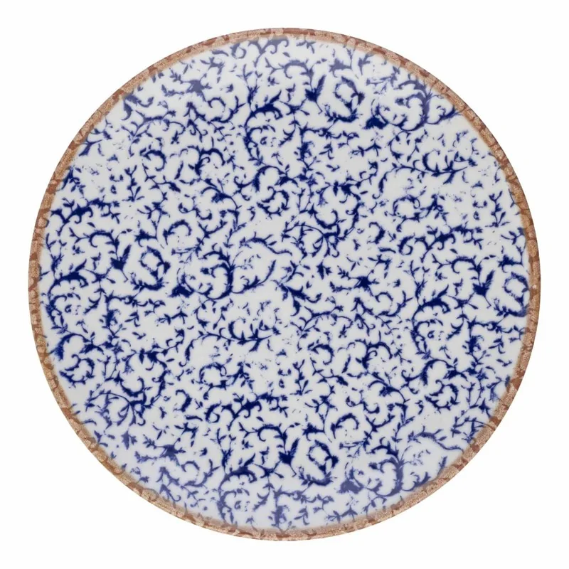 ID Fine Venecia Blue Fine China Coupe Plate – 8.2 Inch - Set of 12
