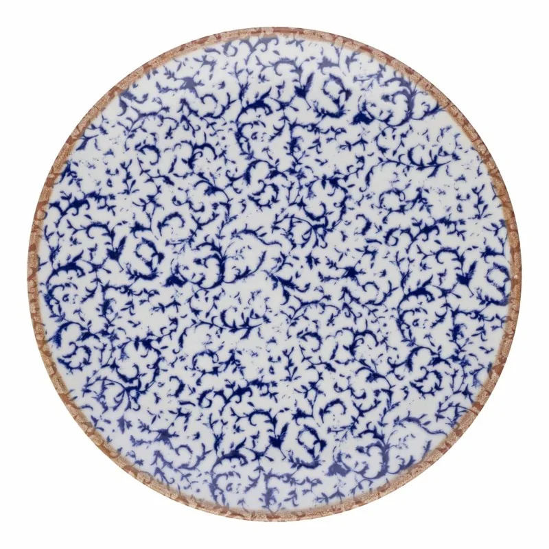 ID Fine Venecia Blue Fine China Coupe Plate 10.7 Inch - Set of 12 pcs ID Fine Venecia Blue Fine China Coupe Plate 10.7 Inch - Set of 12 pcs