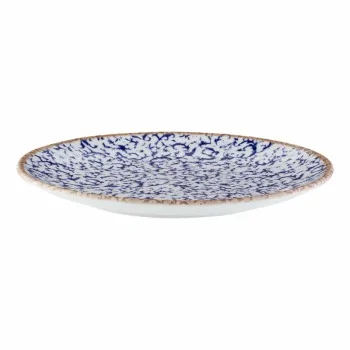 ID Fine Venecia Blue Fine China Coupe Plate – 10.7 Inch - Set of 12