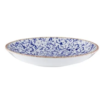 ID Fine Venecia Blue Fine China Deep Plate – 8.8 Inch, 26oz - Set of 12
