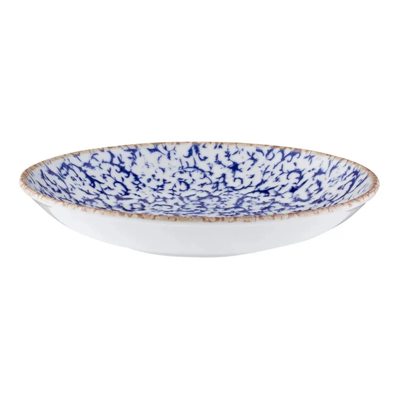 ID Fine Venecia Blue Fine China Deep Plate – 8.8 Inch, 26oz - Set of 12 ID Fine Venecia Blue Fine China Deep Plate – 8.8 Inch, 26oz - Set of 12