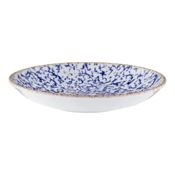ID Fine Venecia Blue Fine China Deep Plate – 9.8 Inch, 39oz - Set of 12