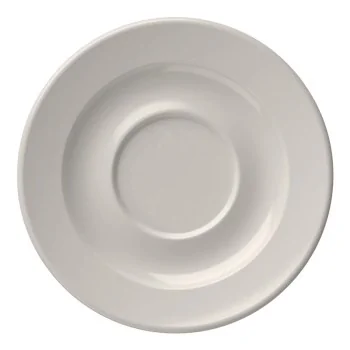 ID Fine Frame White Vitreous China Saucer – 5 Inch - Set of 12