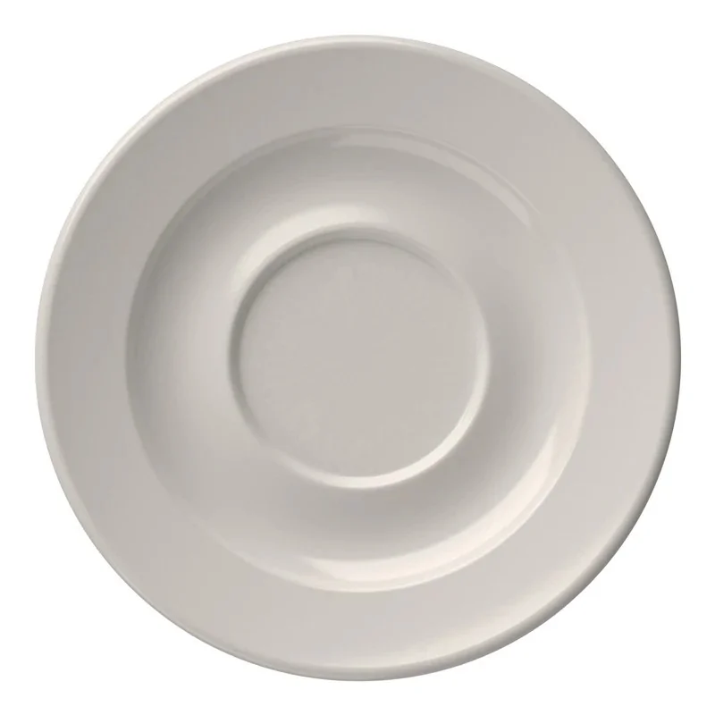 ID Fine Frame White Vitreous China Saucer – 5 Inch - Set of 12 ID Fine Frame White Vitreous China Saucer – 5 Inch - Set of 12