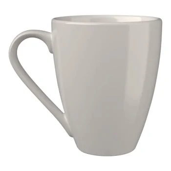 ID Fine Alzar White Fine China Mug – 4 Inch, 10oz - Set of 6