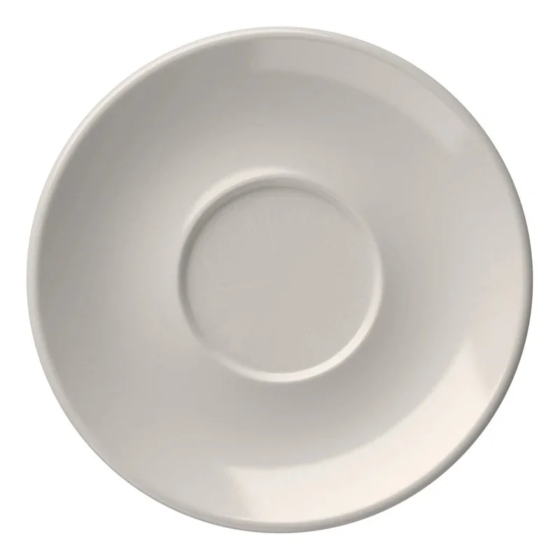 ID Fine Lona White Vitreous China Espresso Saucer – 4.86 Inch - Set of 12 ID Fine Lona White Vitreous China Espresso Saucer – 4.86 Inch - Set of 12