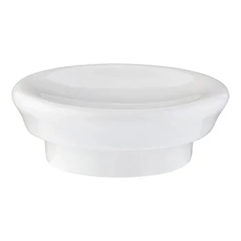ID Fine Bevel White Vitreous China Coffee Jug Lid 2.8 Inch- Set of 12 pcs