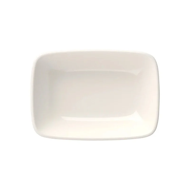 ID Fine Quadro White Fine China Rectangular Platter – 4.25 x 2.8 Inch - Set of 24 ID Fine Quadro White Fine China Rectangular Platter – 4.25 x 2.8 Inch - Set of 24