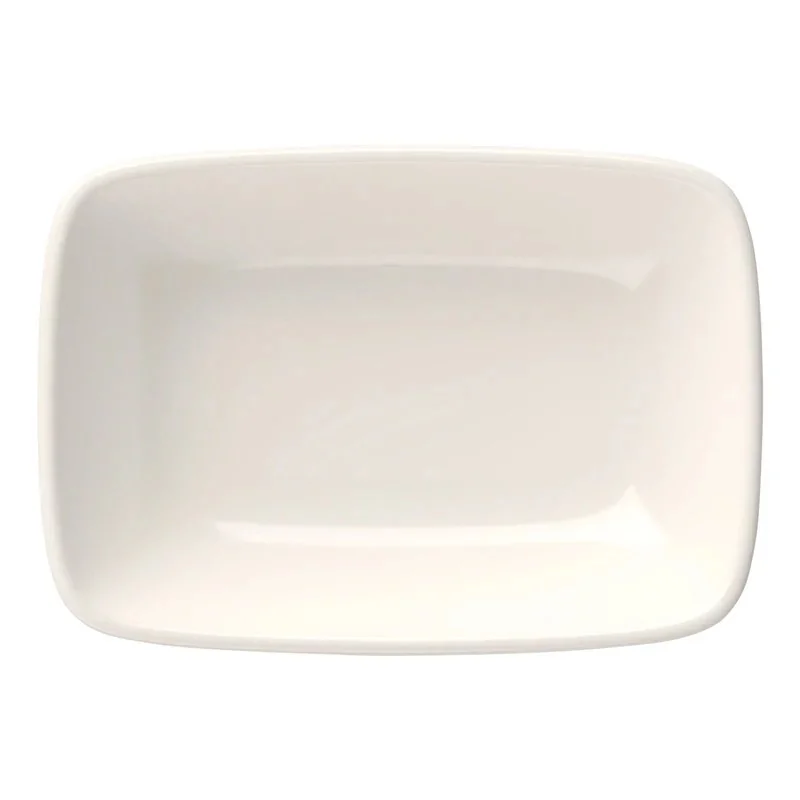 ID Fine Quadro White Fine China Rectangular Platter – 5.5 x 3.9 Inch - Set of 12 ID Fine Quadro White Fine China Rectangular Platter – 5.5 x 3.9 Inch - Set of 12