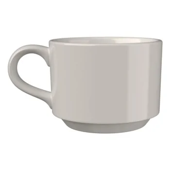 ID Fine Joker White Fine China Stacking Cup 2.4'' 3oz - Set of 12 pcs