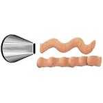 Ateco 44 Ateco 44 - Ribbon Pastry Tip - Stainless Steel Basketwave and Ribbon Pastry Tips