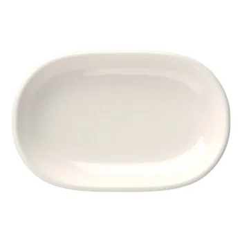 ID Fine Foundation Magnus White Fine China Oval Platter – 14 x 9.5 Inch - Set of 6