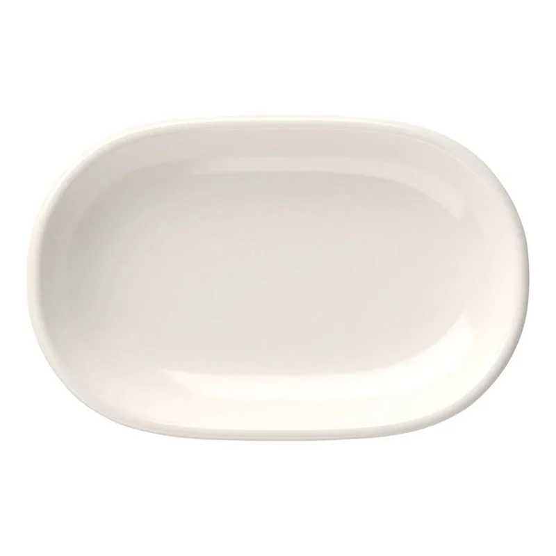 ID Fine Foundation Magnus White Fine China Oval Platter – 5.6 x 3.6 Inch - Set of 18 ID Fine Foundation Magnus White Fine China Oval Platter – 5.6 x 3.6 Inch - Set of 18