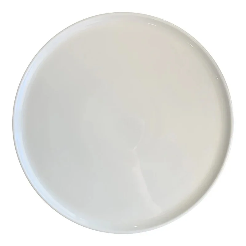 ID Fine Foundation Mesa White Fine China Pizza Plate – 12.2 Inch - Set of 6 ID Fine Foundation Mesa White Fine China Pizza Plate – 12.2 Inch - Set of 6