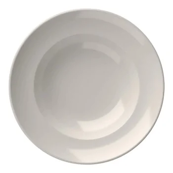 ID Fine Foundation Miro White Fine China Deep Plate 11.11 Inch - Set of 6 pcs
