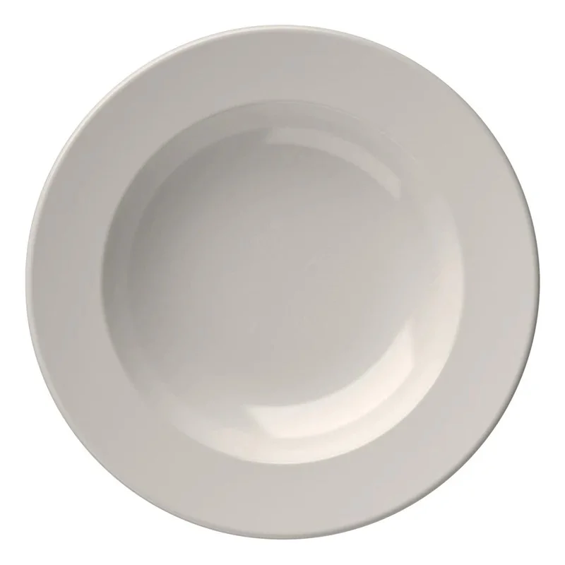 ID Fine Foundation Frame White Vitreous China Deep Platter – 9 Inch, 12oz - Set of 12