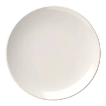 ID Fine Foundation Lona White Fine China Coupe Plate 9.8 Inch - Set of 12 pcs