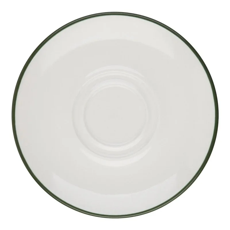 ID Fine Modest Green Saucer – 6.3 Inch - set of 12 ID Fine Modest Green Saucer – 6.3 Inch - set of 12