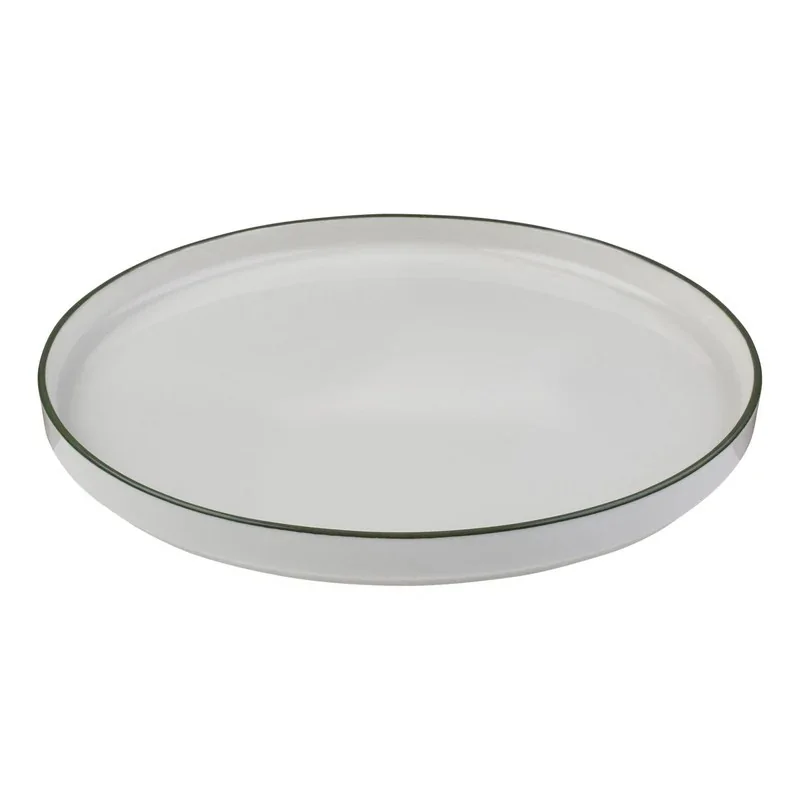 ID Fine Modest Green Hi Wall Plate – 10 Inch - set of 6 ID Fine Modest Green Hi Wall Plate – 10 Inch - set of 6