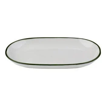 ID Fine Modest Green Coupe Oval Platter – 14 x 9 Inch - set of 6