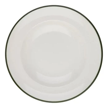 ID Fine Modest Green Deep Plate – 11.02 Inch - set of 6