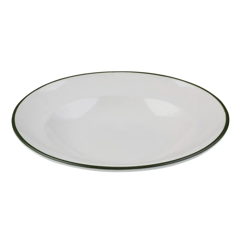 ID Fine Modest Green Deep Plate – 11.02 Inch - set of 6