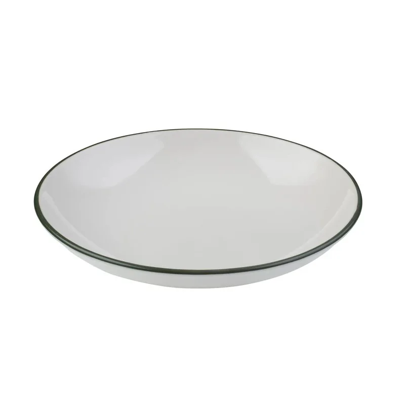 ID Fine Modest Green Deep Plate – 9.84 Inch - set of 12