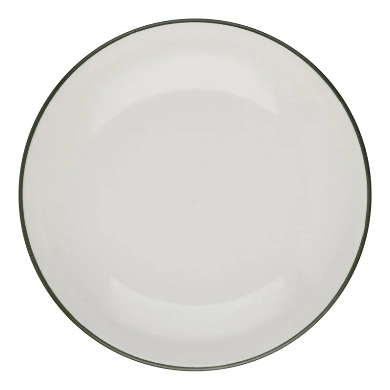 ID Fine Modest Green Deep Plate – 8.66 Inch - set of 12 ID Fine Modest Green Deep Plate – 8.66 Inch - set of 12