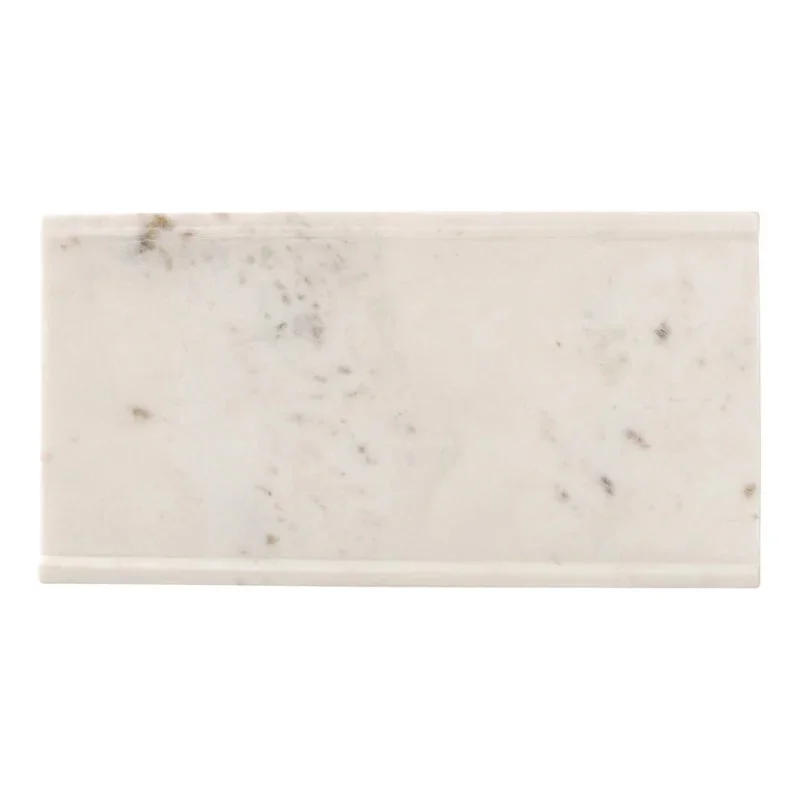 Chic 13.8 x 7.1In Rectangle Platter Pura White Marble - Set of 12 Chic 13.8 x 7.1In Rectangle Platter Pura White Marble - Set of 12