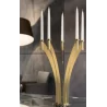 Gold Plated 5 Flame Candleholder - 51.2 x 40.5 cm H: 50 cm