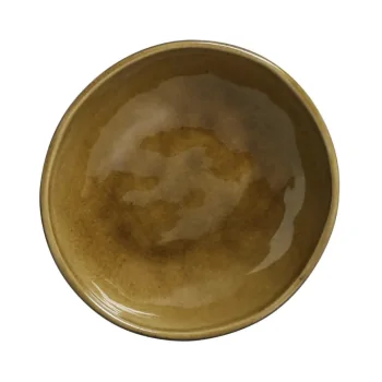 Stoneware Amber Organic Bowl - Diam. 6.9 x 2.2" - Pack of 12