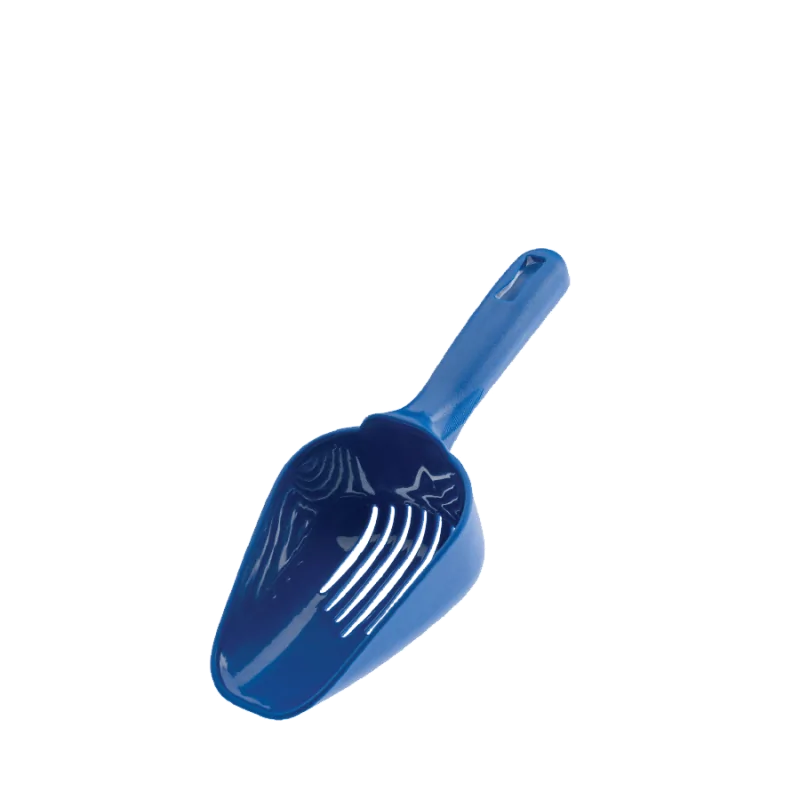 Barfly 12 oz Slotted Ice Scoop - Blue - Set of 6
