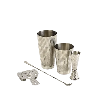 Barfly 4-Piece Diamond Lattice Basic Set - Stainless Steel