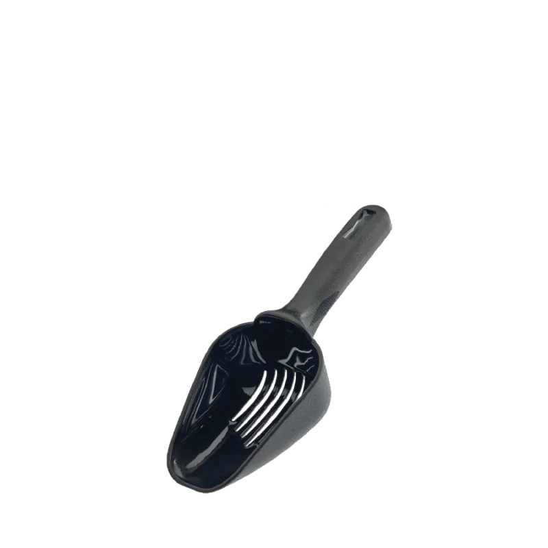 Barfly 8 oz Slotted Ice Scoop - Black - Set of 6