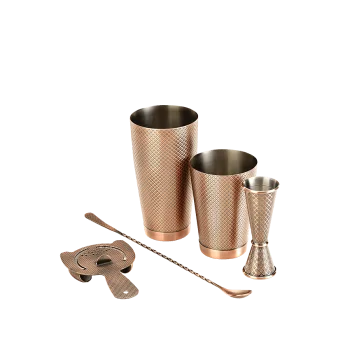 Barfly 4-Piece Diamond Lattice Basic Set - Antique Copper