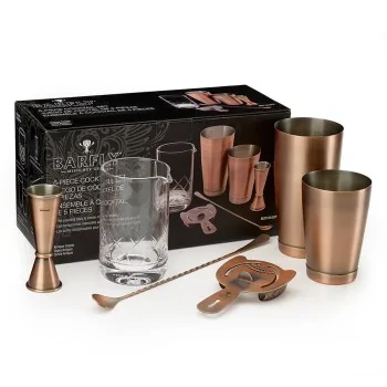 Barfly 5-Piece Cocktail Mixing Set - Antique Copper