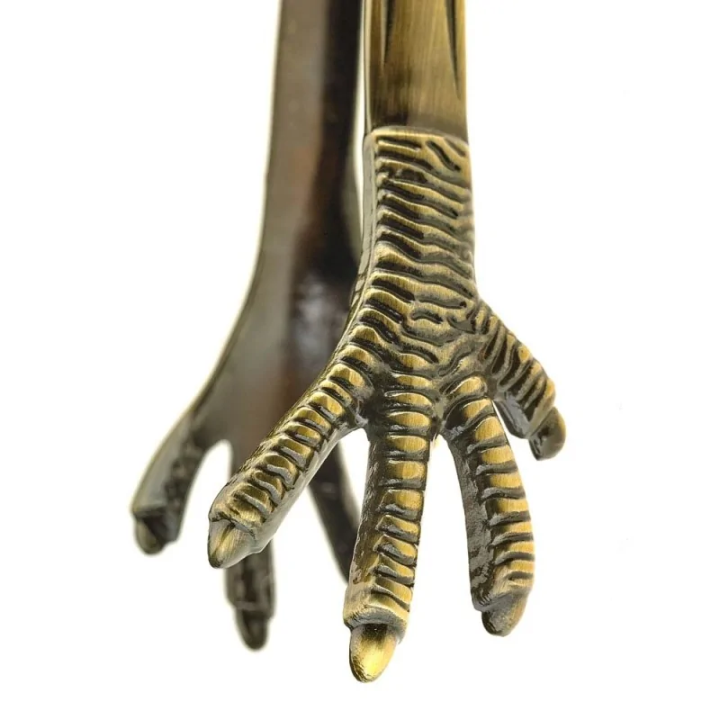 Barfly Talon Ice Tong - 7 7/8" - Antique Brass - Set of 6