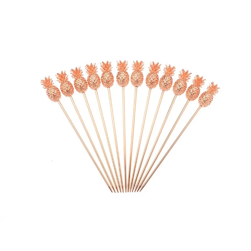 Barfly Cocktail Picks - Pineapple - 4 3/8" - Copper Plated - Set of 24 Barfly Cocktail Picks - Pineapple - 4 3/8" - Copper Plated - Set of 24