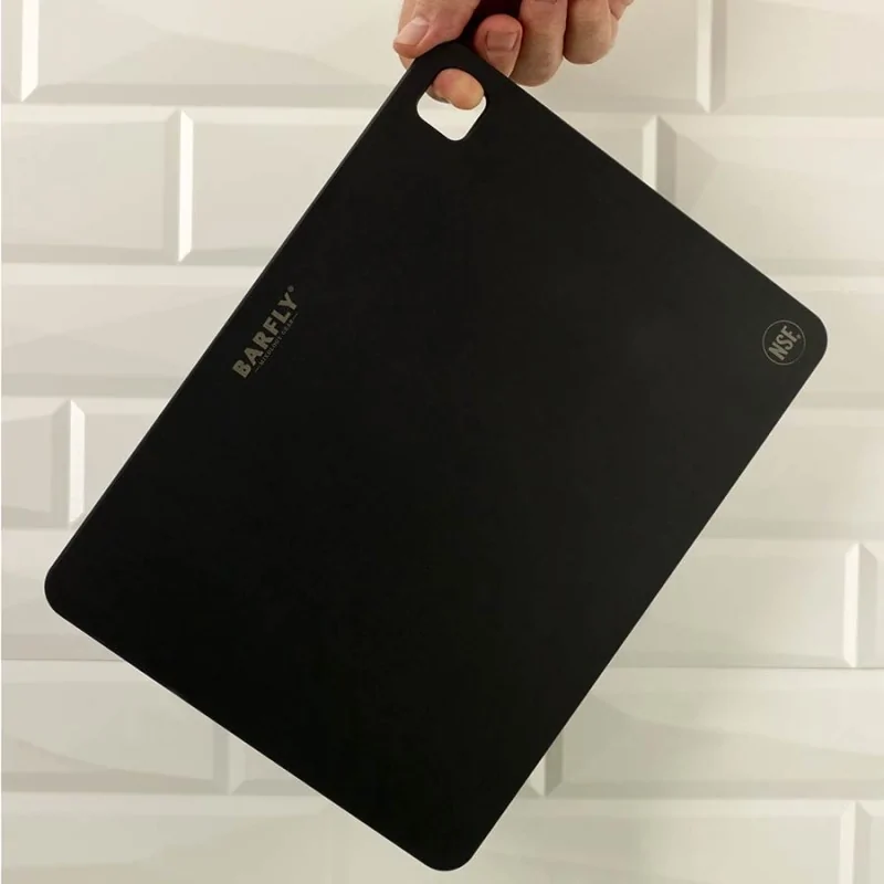 Barfly Bar Board - 9" x 12" - Black - NSF - Set of 12