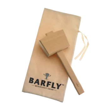Barfly Wood Ice Mallet & Lewis Ice Bag Set